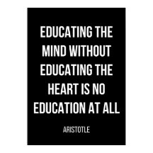 enkel svartvit poster för studenten