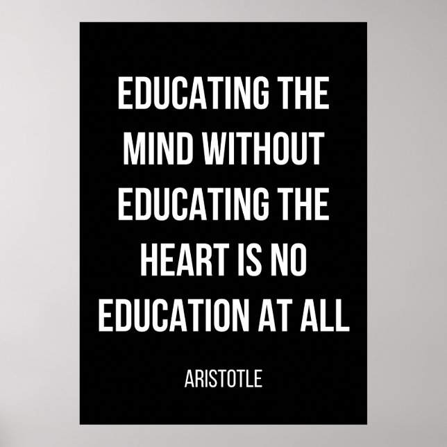 enkel svartvit poster för studenten (Framsidan)