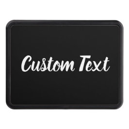 Enkel svartvit skripttextmall dragkroksskydd