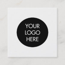 Enkel svartvit social massmediavisitkort