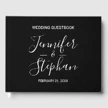 Enkel svartvit typografi i Bröllop