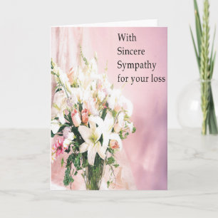 Enkel sympati Bouquet Kort