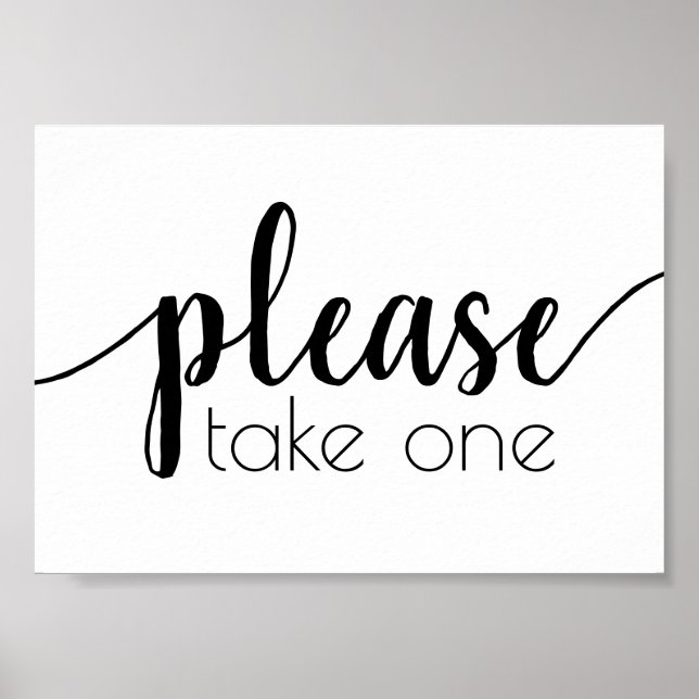 Enkel, ta en | Händelse för svart skript Poster (Framsidan)