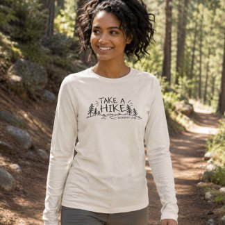 Enkel Ta En Promenad Rolig Deerwood Lake T Shirt
