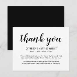 Enkel Tack Anteckningskort