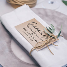 Enkel tack för bröllop