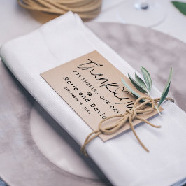 Enkel tack för bröllop stämpel