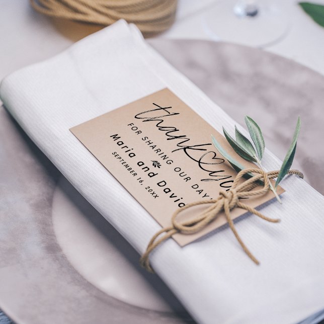 Enkel tack för bröllop stämpel (Skapare uppladdad)