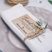 Enkel tack för bröllop