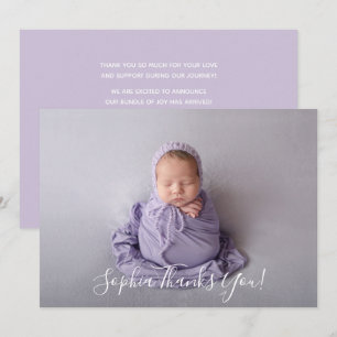Enkel Tack för fotoskript i Baby