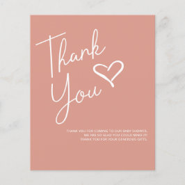 Enkel Tack för modern Baby Shower