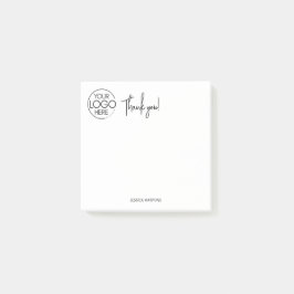 Enkel Tack för personligt papper, vit Post-it Block