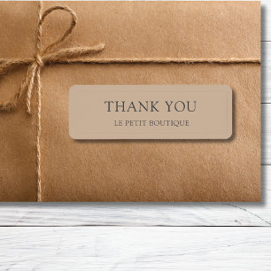 Enkel Tack - företag Returadress Etikett