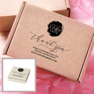 Enkel Tack Script Business Branding-Logotyp Stämpel