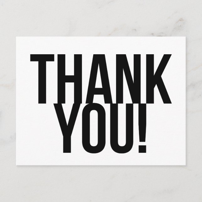 Enkel Tack Vykort (Framsida)