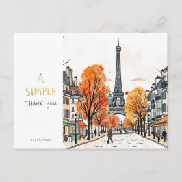 Enkel Tacksamhet Vykort