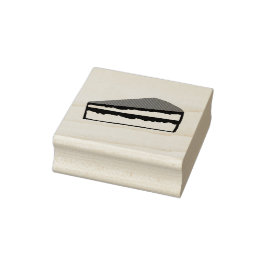 Enkel tårta gummistämpel stämpel