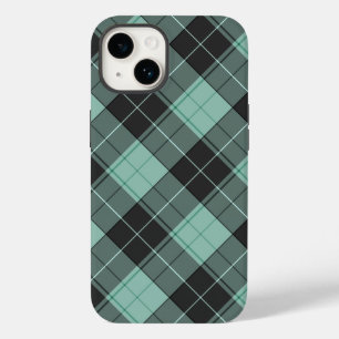 Enkel tartanmönster i turkos Case-Mate iPhon