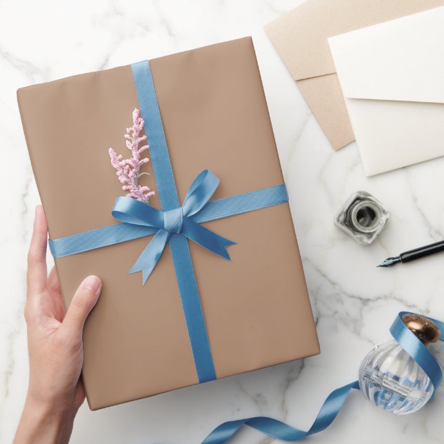 Enkel Taupe Tan Färg Nyans Ton Presentpapper (Gifting)