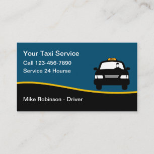 Enkel Taxi-service och omsorgsarbete Visitkort