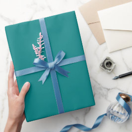 Enkel tealgrön färgnyans presentpapper