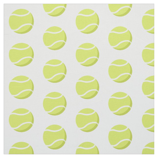 enkel tennis bollar sport mönster tyg (Provkarta)