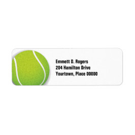 Enkel tennis returadress etikett