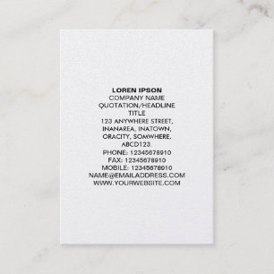 Enkel text 04 - Vit (Guld-kort) Visitkort