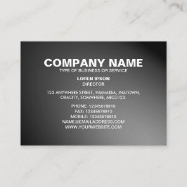 Enkel text 06 - Spotlit - Grått Visitkort