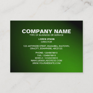 Enkel text 06 - Spotlit - Grönt (Guld-kort) Visitkort