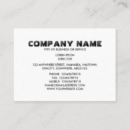 Enkel text 06 - Vit Visitkort