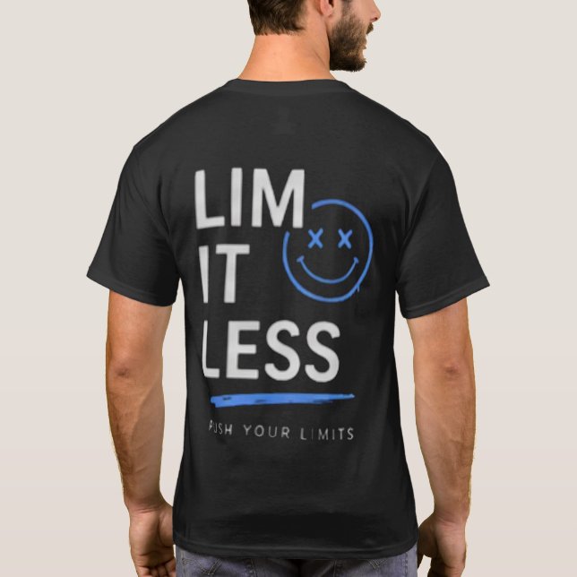 Enkel text estetisk t-shirt | Håll fokus  (Baksida)