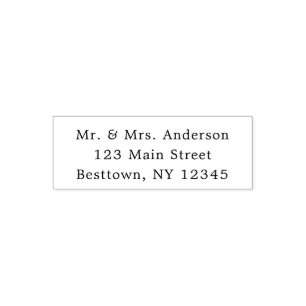 Enkel text självfärgande stämpel