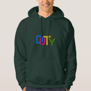 Enkel textdesign hoodie