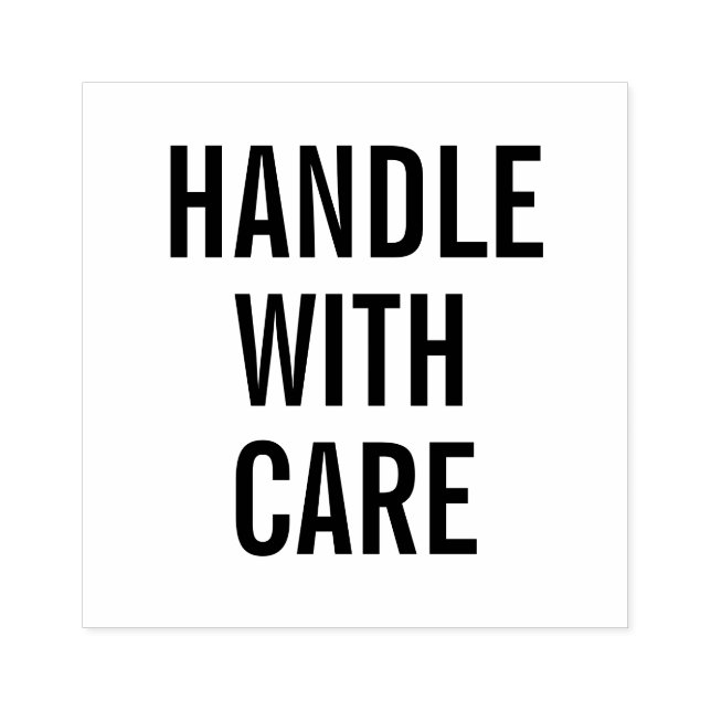 Enkel texthandtag med tvättgummi frimärke stämpel (Tryck)