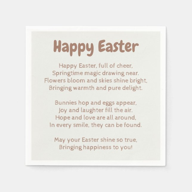 Enkel textskiss pappersservett (Framsidan)