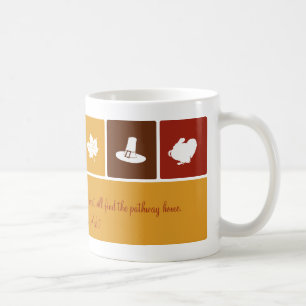 Enkel thanksgivingsymbolsmugg kaffemugg