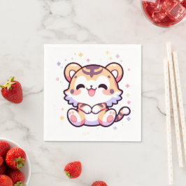 Enkel tigerbabystötare pappersservett