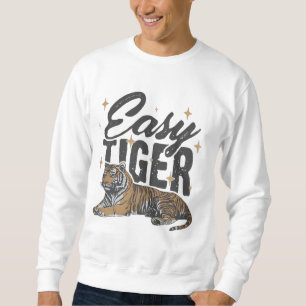 "Enkel tigerdesign" Lång Ärmad Tröja