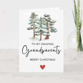 Enkel Till Mina Mormor Och Morfar God Jul Vikt Helgkort