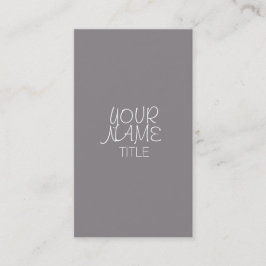Enkel titan Freehand Visitkort