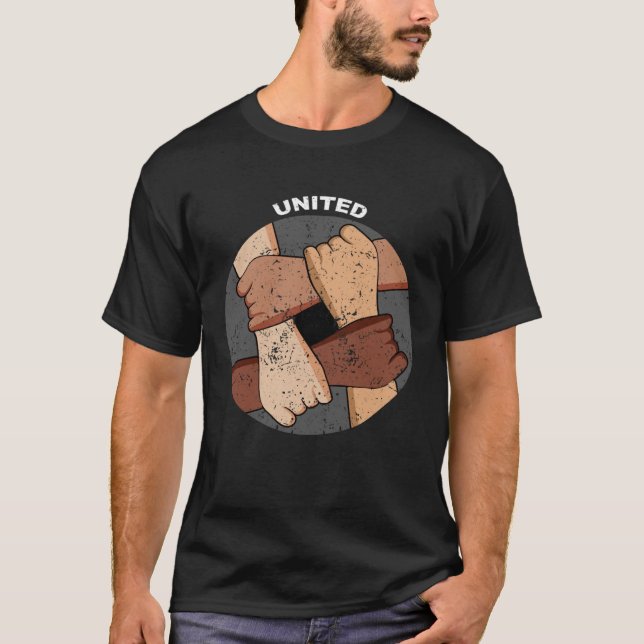 Enkel tolerans mot enkel, human, enkel rasism Pull T Shirt (Framsida)