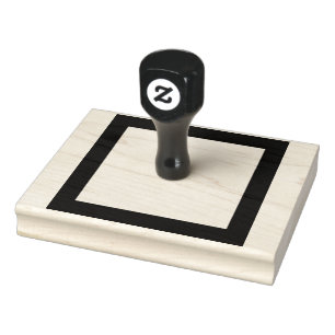 Enkel tom fyrkant, jämnt tjockare Gräns Stämpel