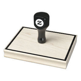 Enkel tom rektangelkant 10 x 13 cm stämpel