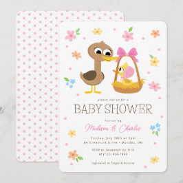 Enkel toppen | 5 Little Ankor Girl Baby Shower Inbjudningar