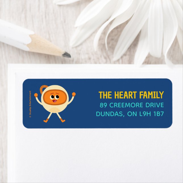 Enkel toppen | Bumblens numrering av blanksteg Returadress Etikett (Insitu)