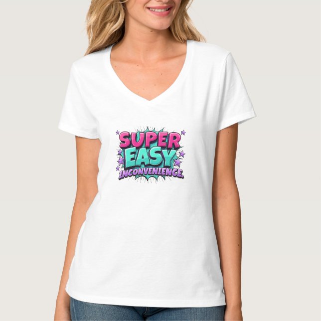 Enkel toppen - ett besvär t shirt (Framsida)