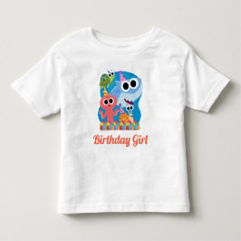 Enkel toppen | Finny the Shark Confetti Birthday T Shirt