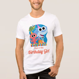 Enkel toppen | Finny the Shark Confetti Birthday T Shirt