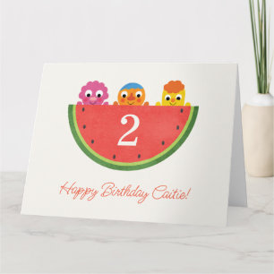 Enkel toppen   Noodle & Pals Watermelon Party Kort